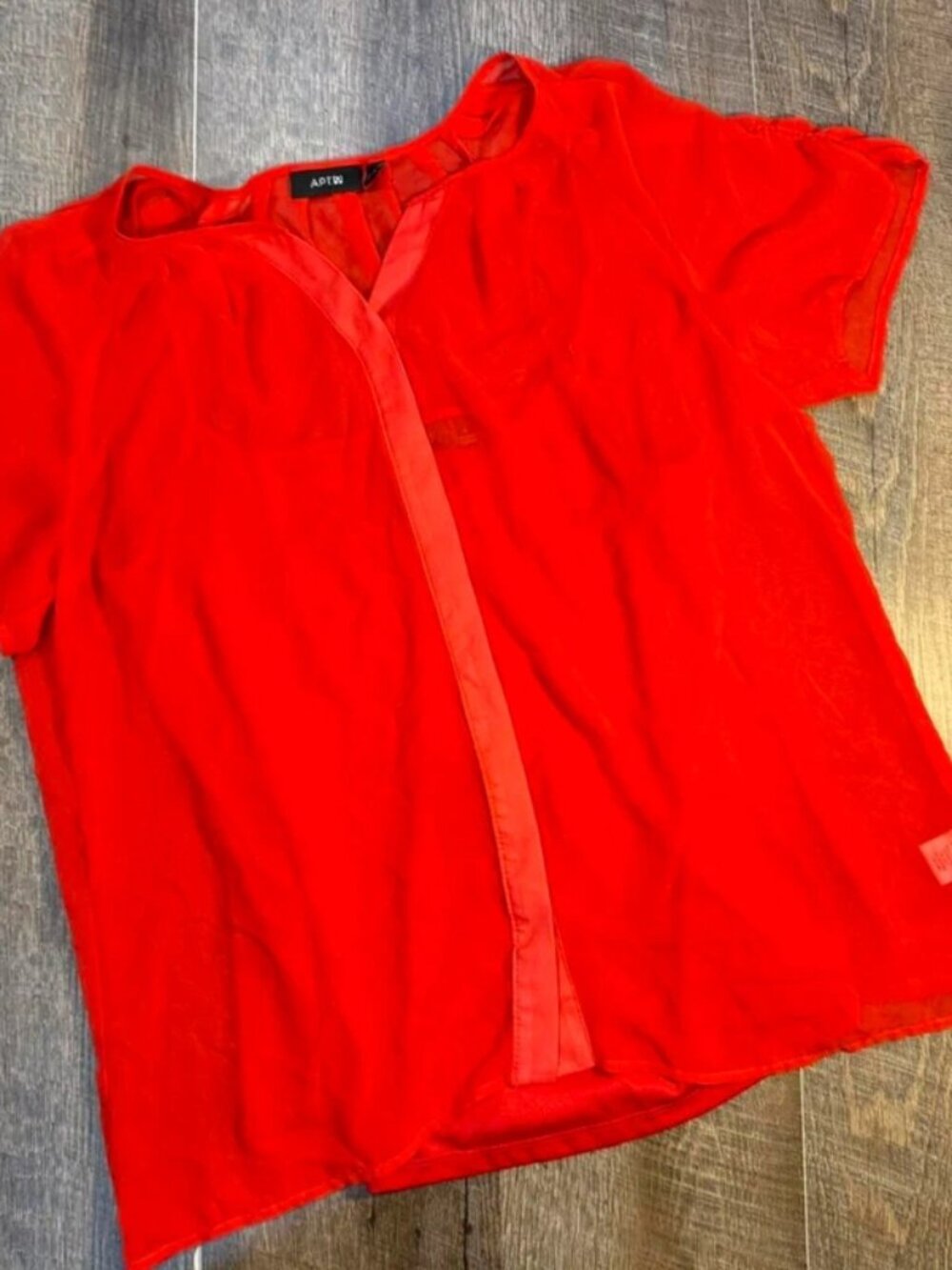 Blouse button up with built-in tank top